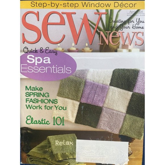 Office Sew News April 204 Quick And Easy Spa Essentials Shirring